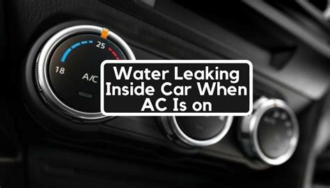 car leaks water when ac is on|What Causes Excessive Water Leaking From Car Air。